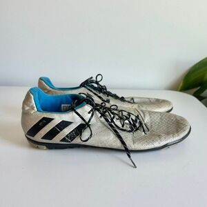 Adidas Messi 16.4 TF Silver Blue Turf Soccer Cleats Mens 10 S79653